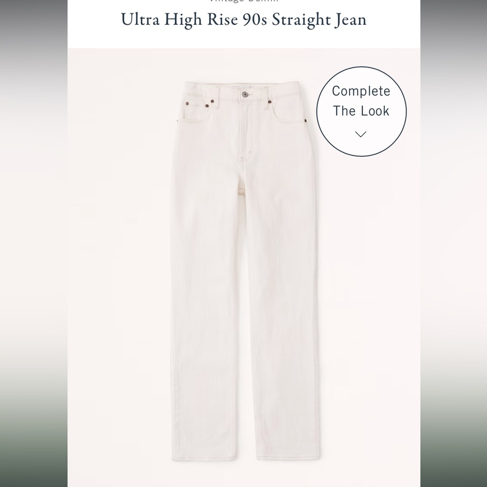 Abercrombie curve love 90s straight ultra high rise jean long